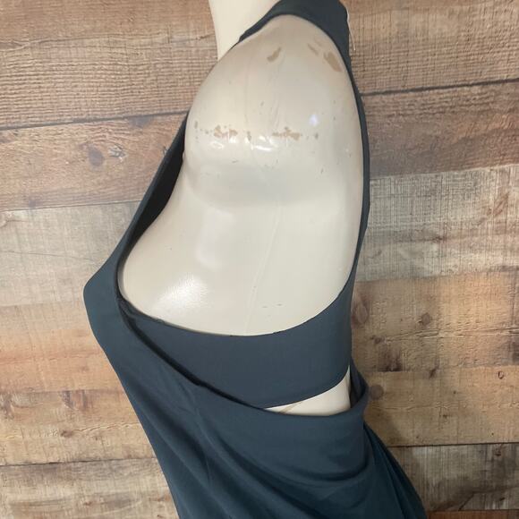 Elizabeth and James Talisa Dress Green Sleeveless Draped Open Back Size Small - Picture 7 of 14